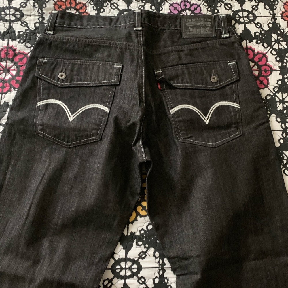Levi’s Loose Straight Black Jeans - Picture 3 of 5